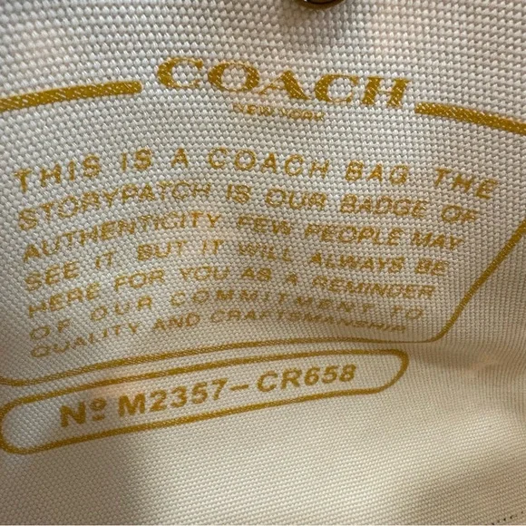 Coach Black & Gold Daisy Tote w/ Coach billfold & tags on purse.Purse NWT - Picture 5 of 7